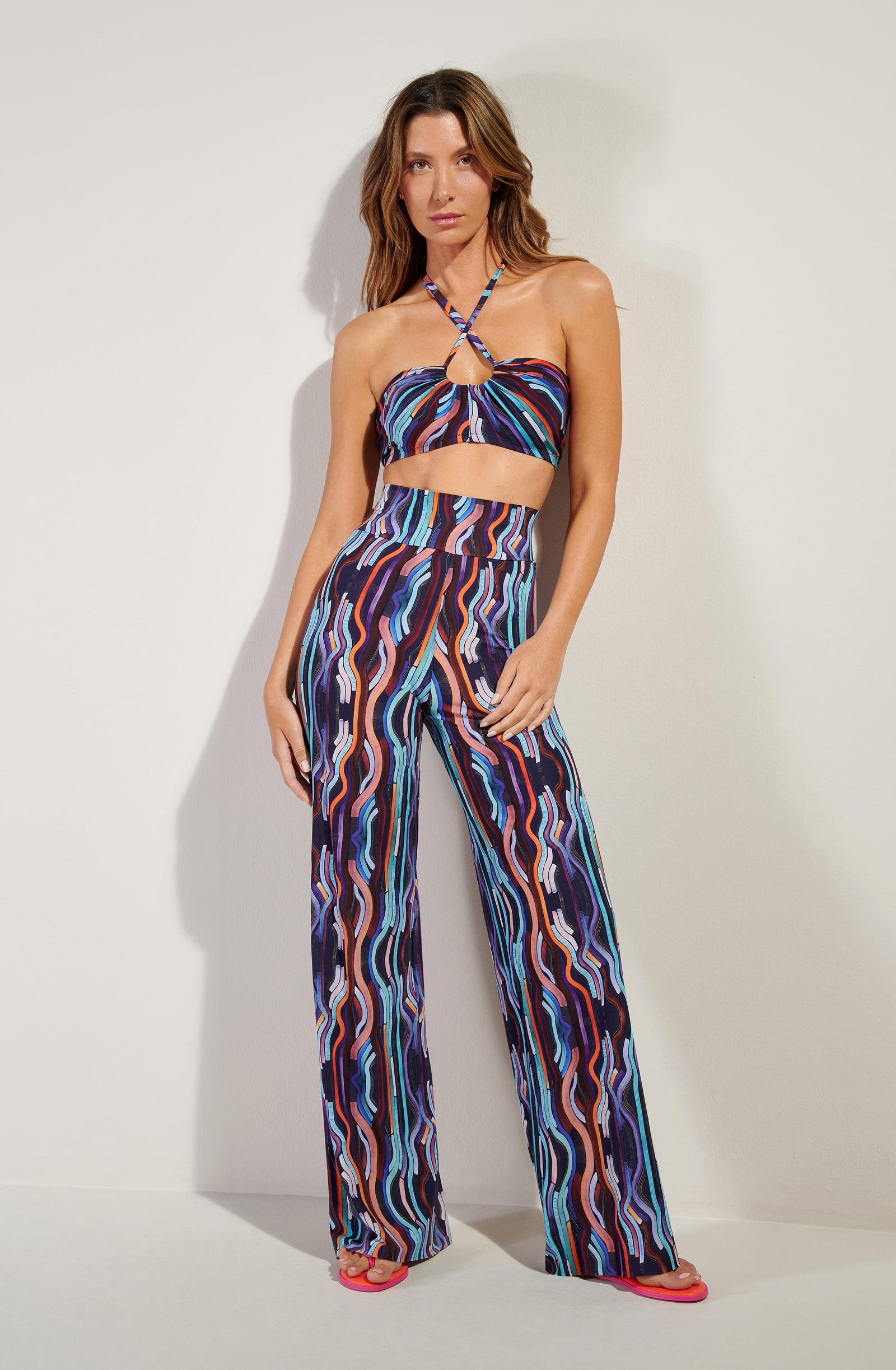 pain-de-sucre-patie-pantalon-fluide-beachwear-imprim-n-on-large-ceinture-lastiqu image 3