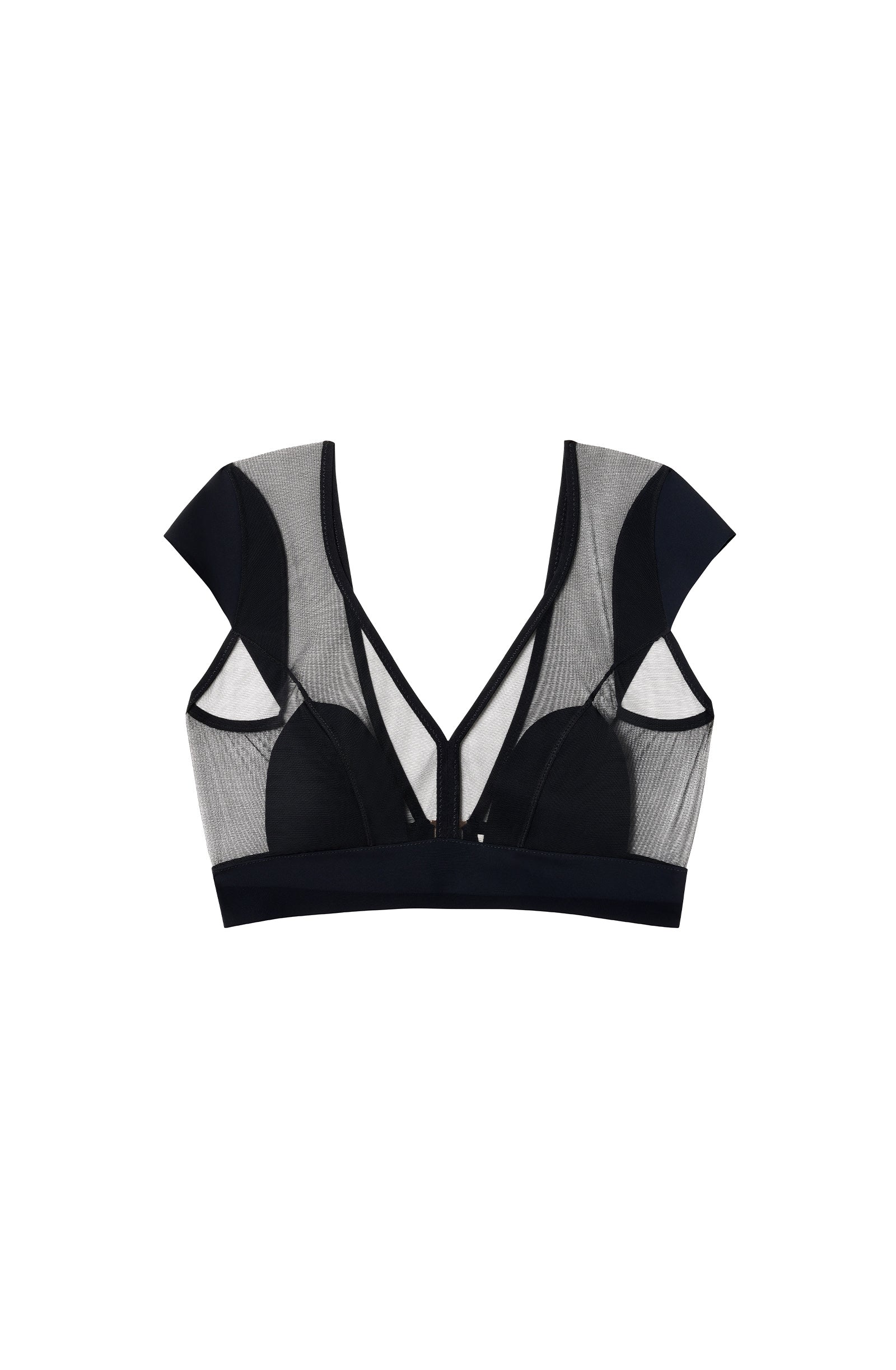 pain-de-sucre-noeli-brassi-re-crop-top-en-tulle-et-bonded-noir-tailles-m-l image 7