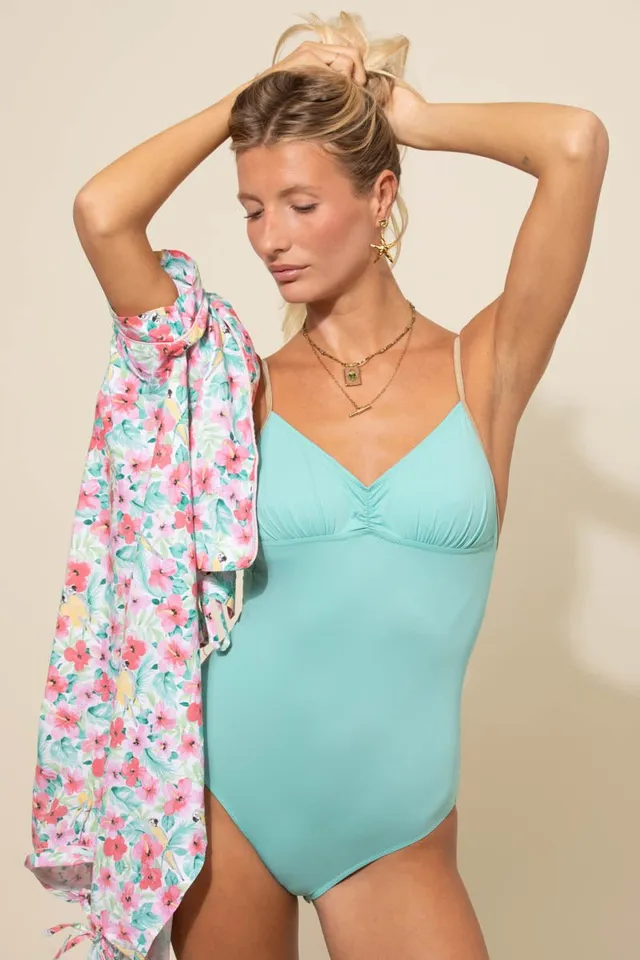 les-ultraviolettes-loulou-body-femme-vert-tendre-bretelles-dor-es image 1