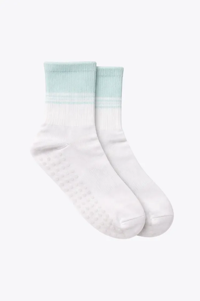luz-collections-paloma-chaussettes-cr-me-vert-clair-antid-rapantes image 1