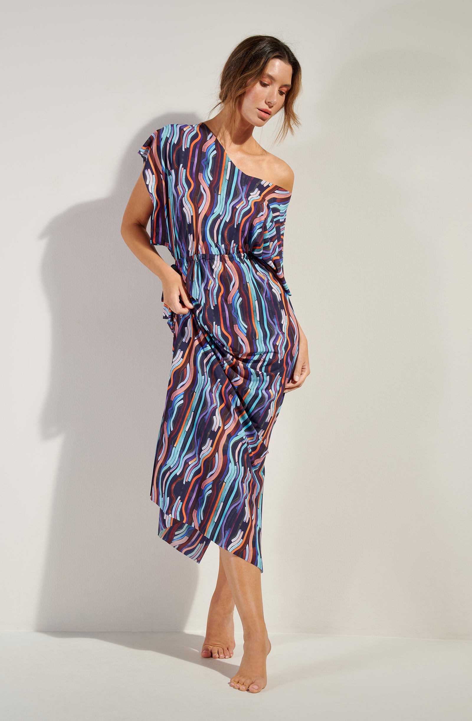 pain-de-sucre-randa-neon-robe-tunique-longue-ample-voile-fluide image 1