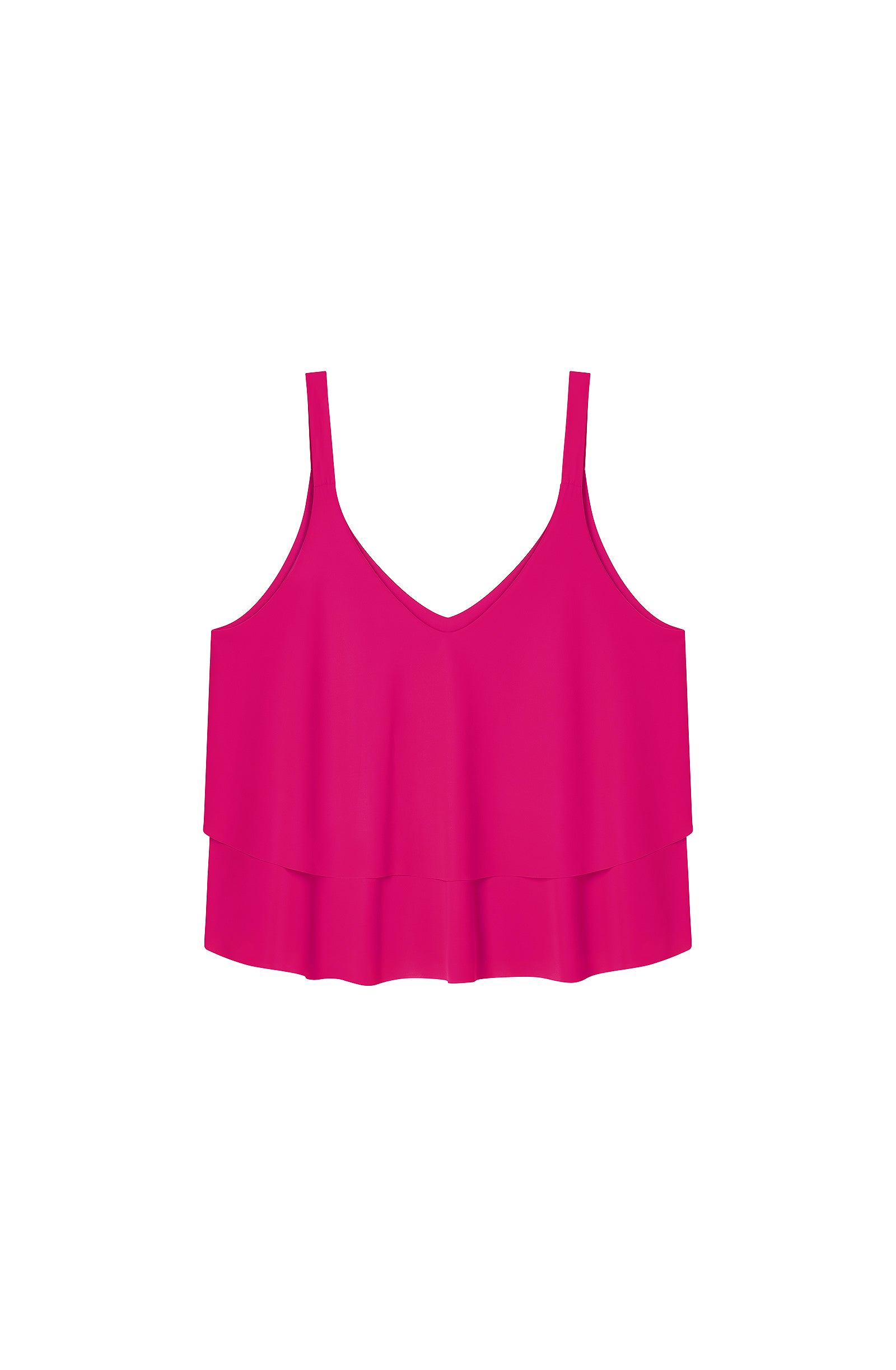 pain-de-sucre-tea-top-ample-volant-beachwear-framboise image 5