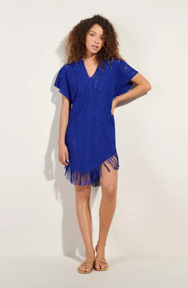 pain-de-sucre-jesse-tunique-poncho-dentelle-saphir image 1