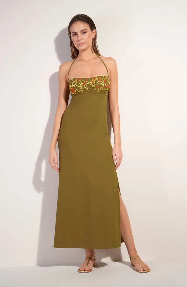 pain-de-sucre-reine-robe-longue-bustier-bronze-panth-re image 1