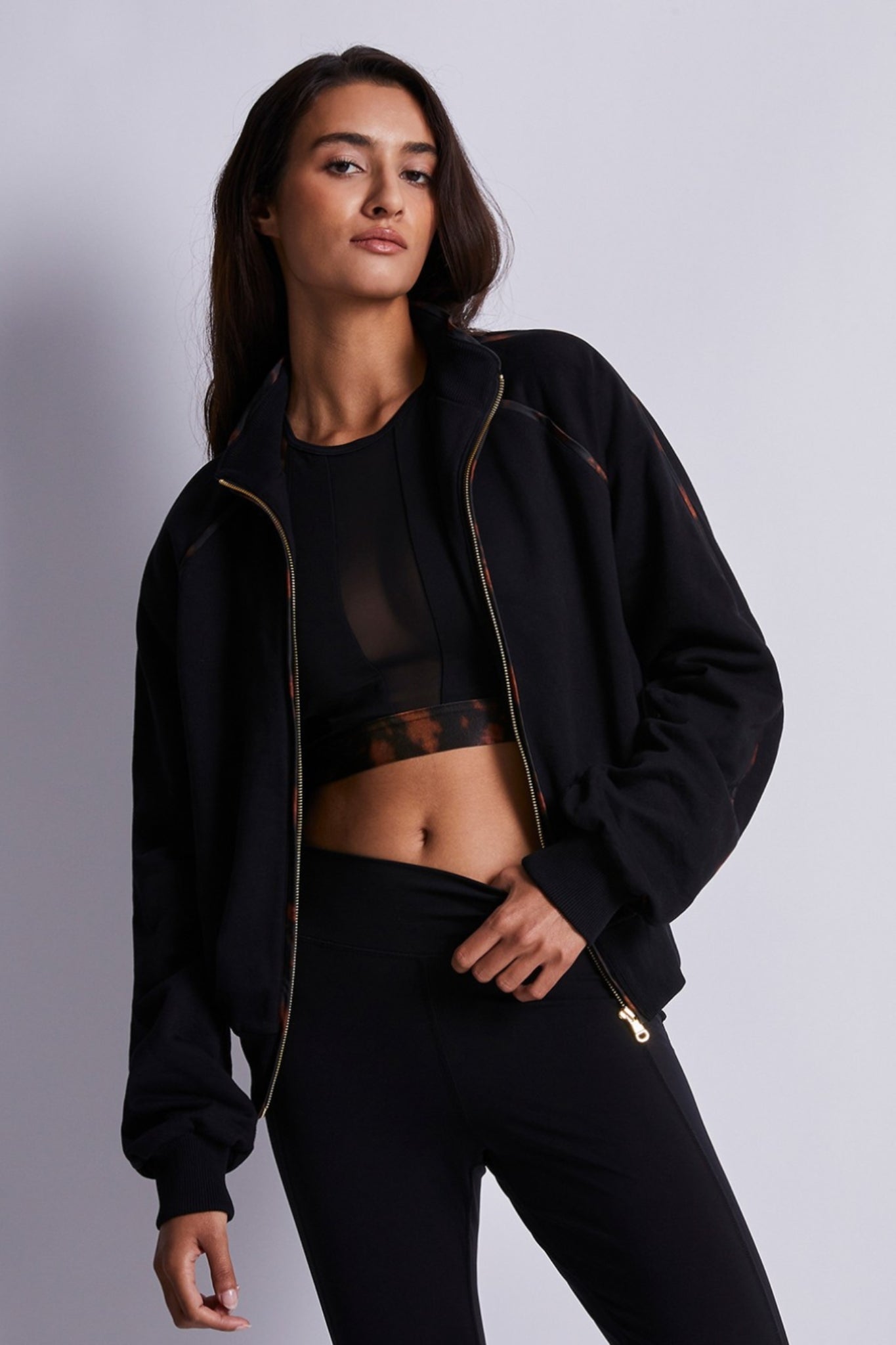 luz-collections-x-aubade-sweat-zipp-hot-motion-noir image 3