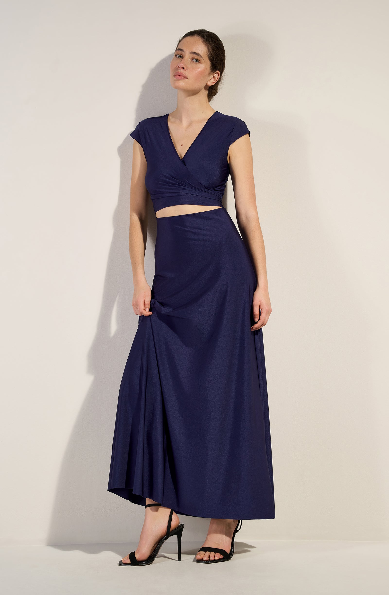 pain-de-sucre-lil-robe-longue-fluide-multi-positions-navy image 5