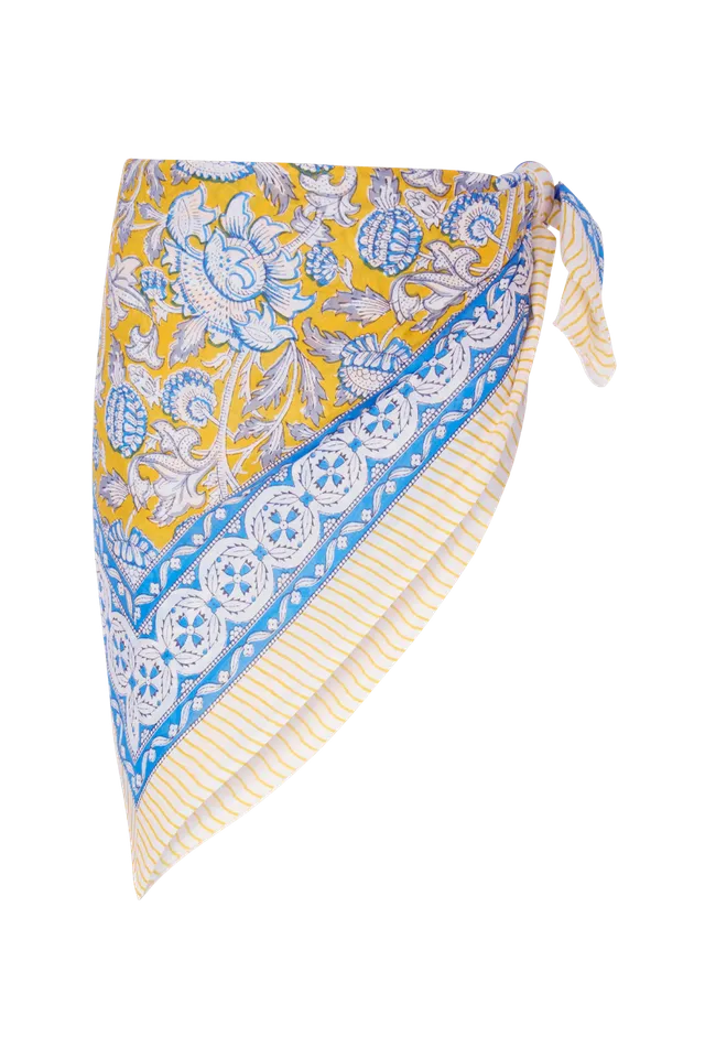 anja-paris-le-par-o-imprim-fleur-jaune-pareo-de-plage-180-x-115-cm image 1