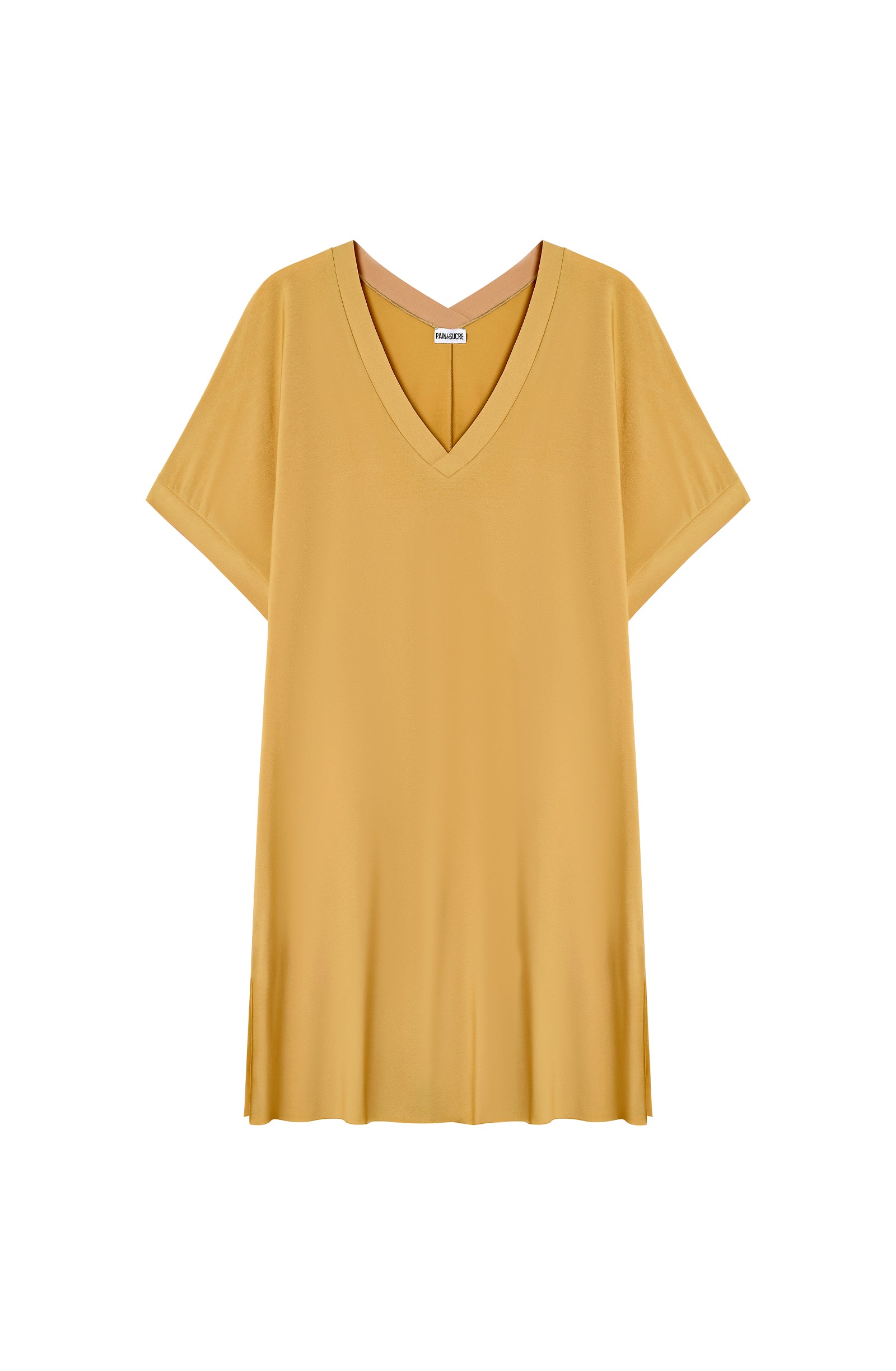 pain-de-sucre-pretty-tunique-ample-en-voile-l-ger-lycra-dor-e image 5