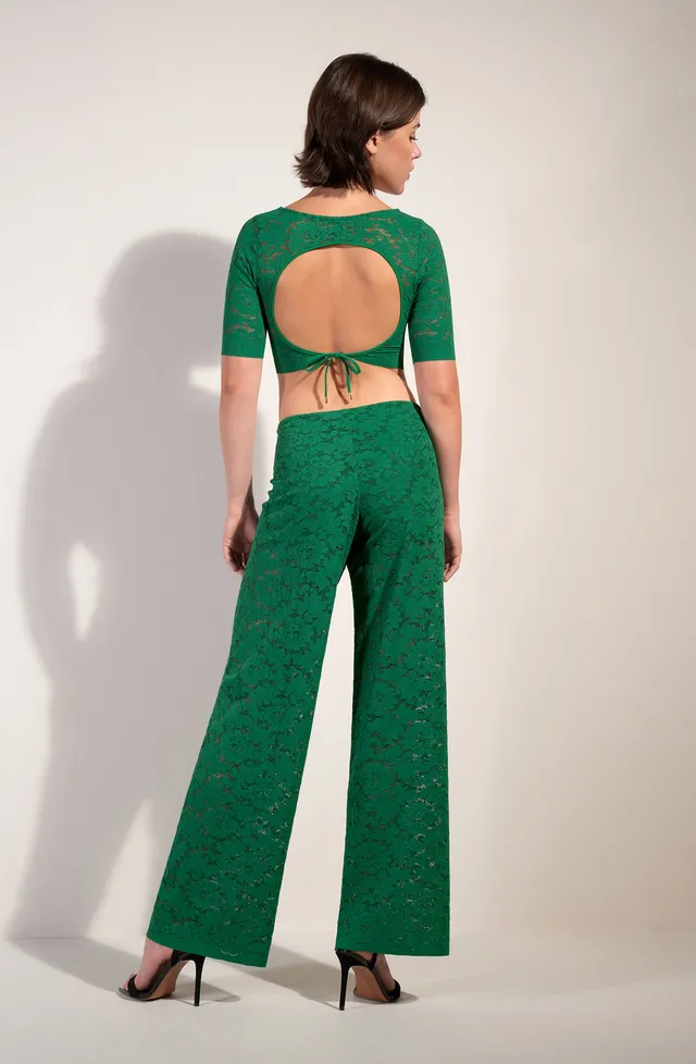 pain-de-sucre-kalliope-crop-top-r-sille-de-dentelle-stretch-jade image 1