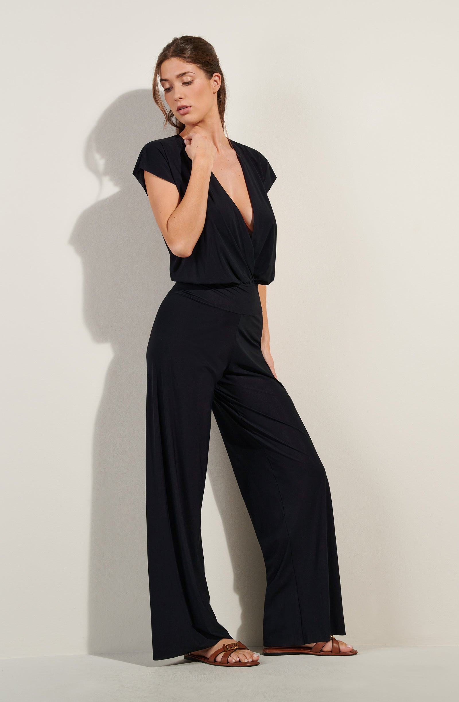 pain-de-sucre-codou-combinaison-beachwear-voile-l-ger-noir image 3