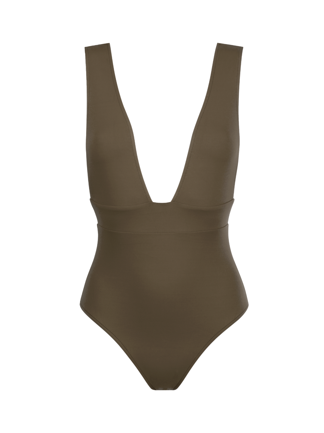 anja-paris-le-plongeant-kaki-maillot-de-bain-une-pi-ce-d-collet-plongeant image 2