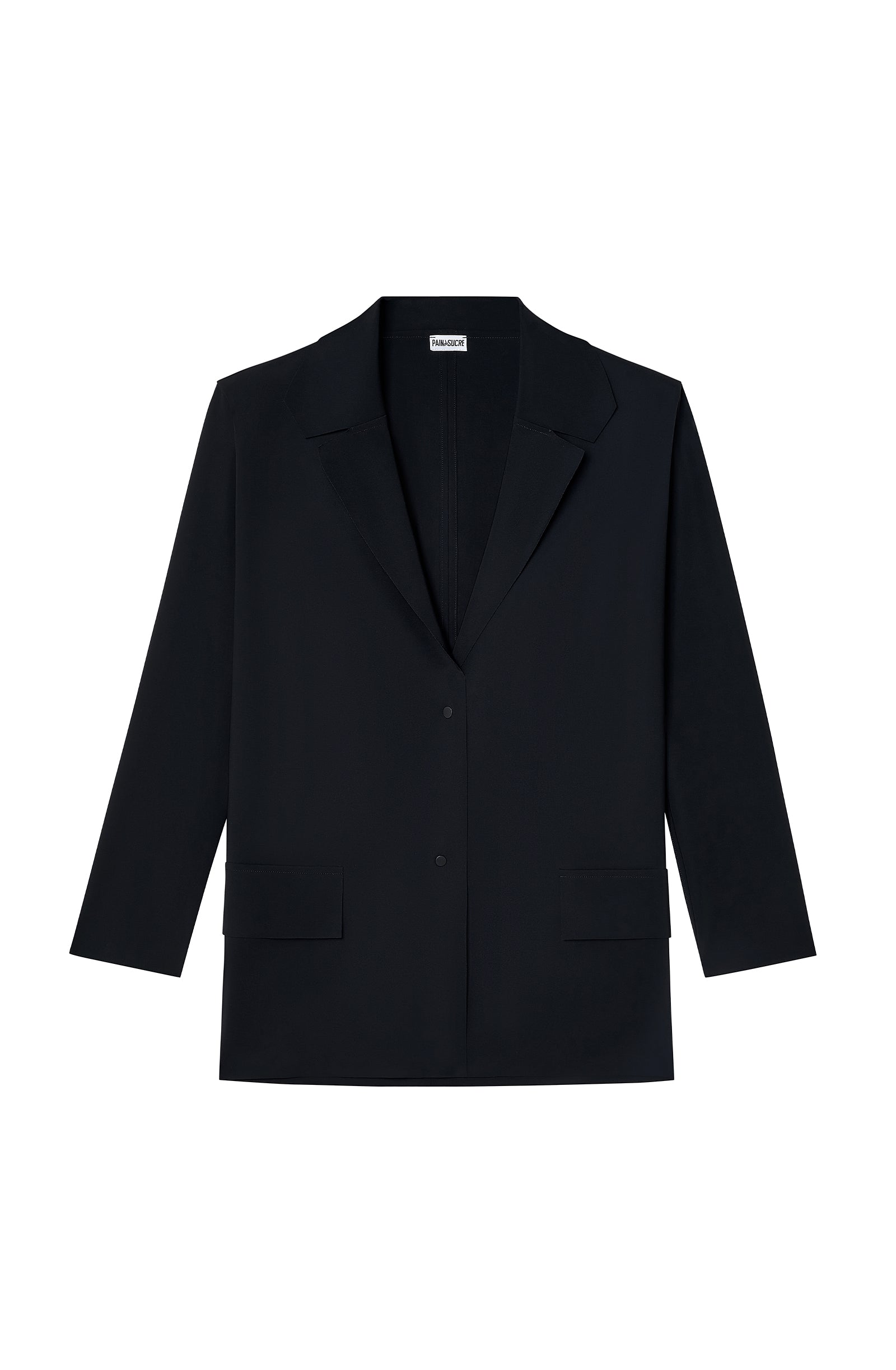 pain-de-sucre-blake-blazer-oversize-en-bonded-noir-paulettes-int-gr-es image 7
