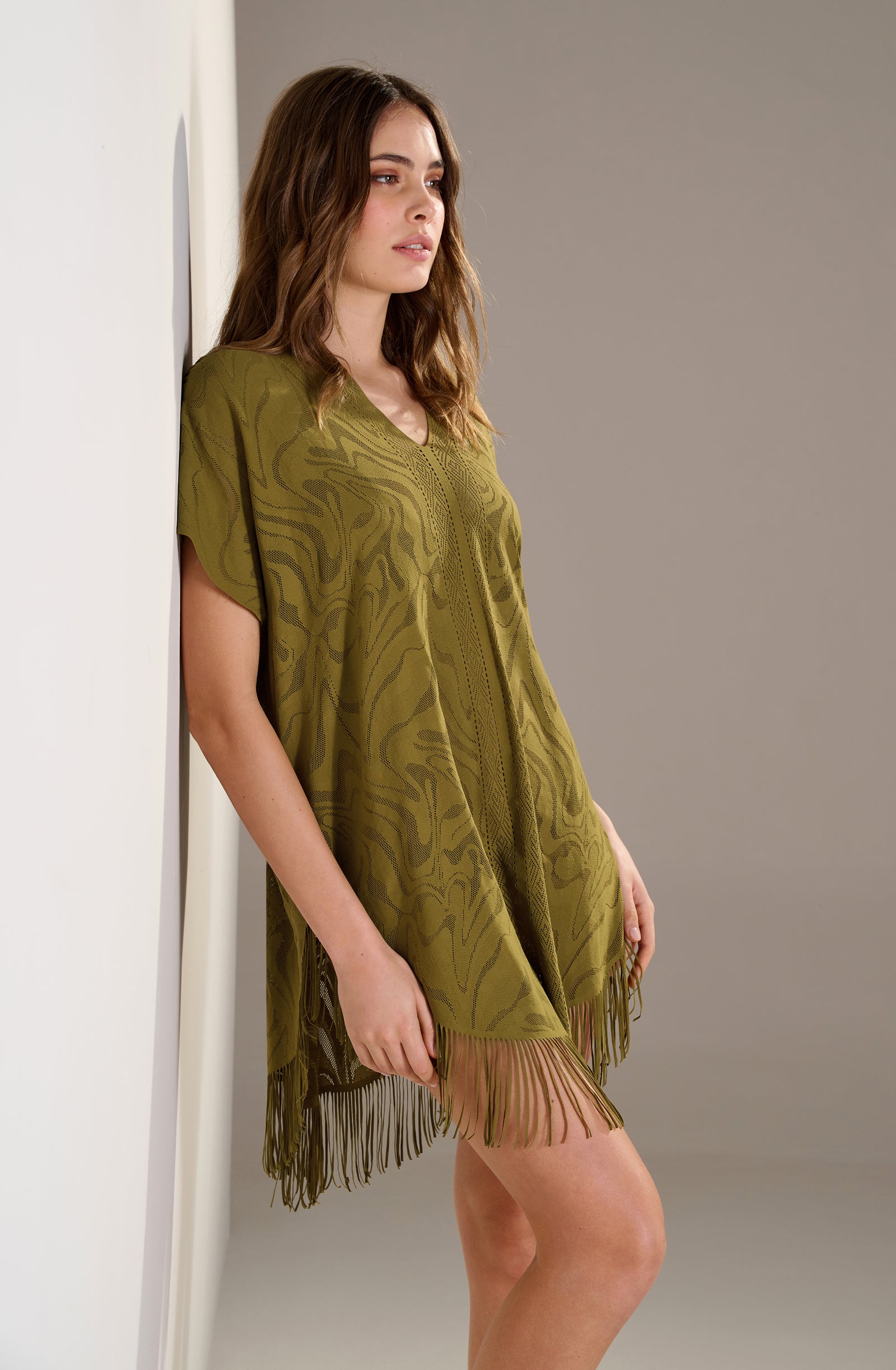 pain-de-sucre-pery-bronze-tunique-poncho-dentelle-franges image 3