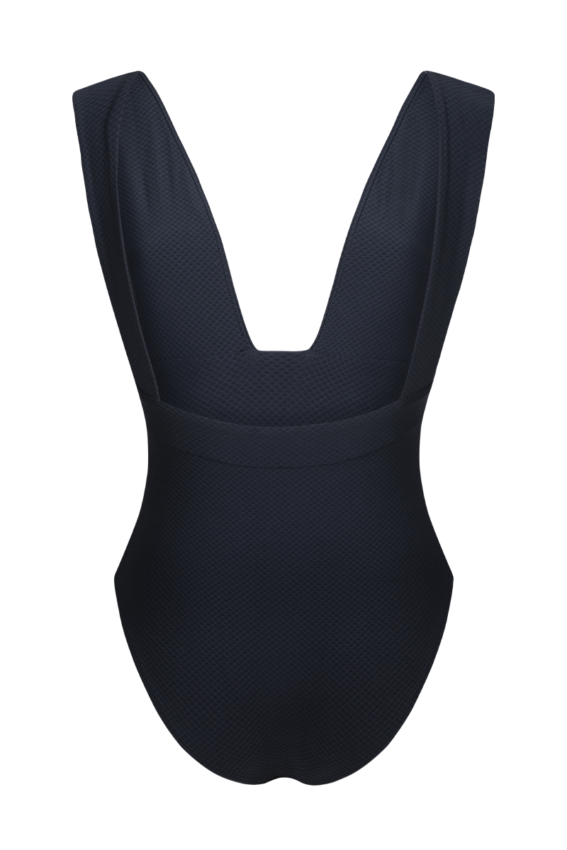 anja-paris-le-plongeant-navy-maillot-de-bain-une-pi-ce-gaufr-d-collet-plongeant image 3