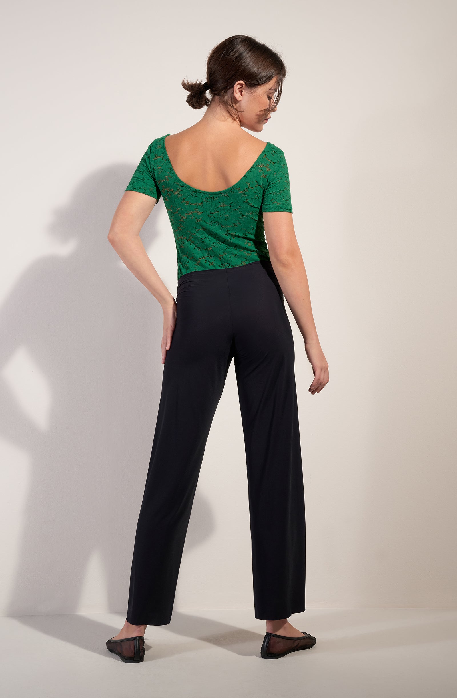 pain-de-sucre-yann-tee-shirt-manches-courtes-en-dentelle-stretch-jade image 2