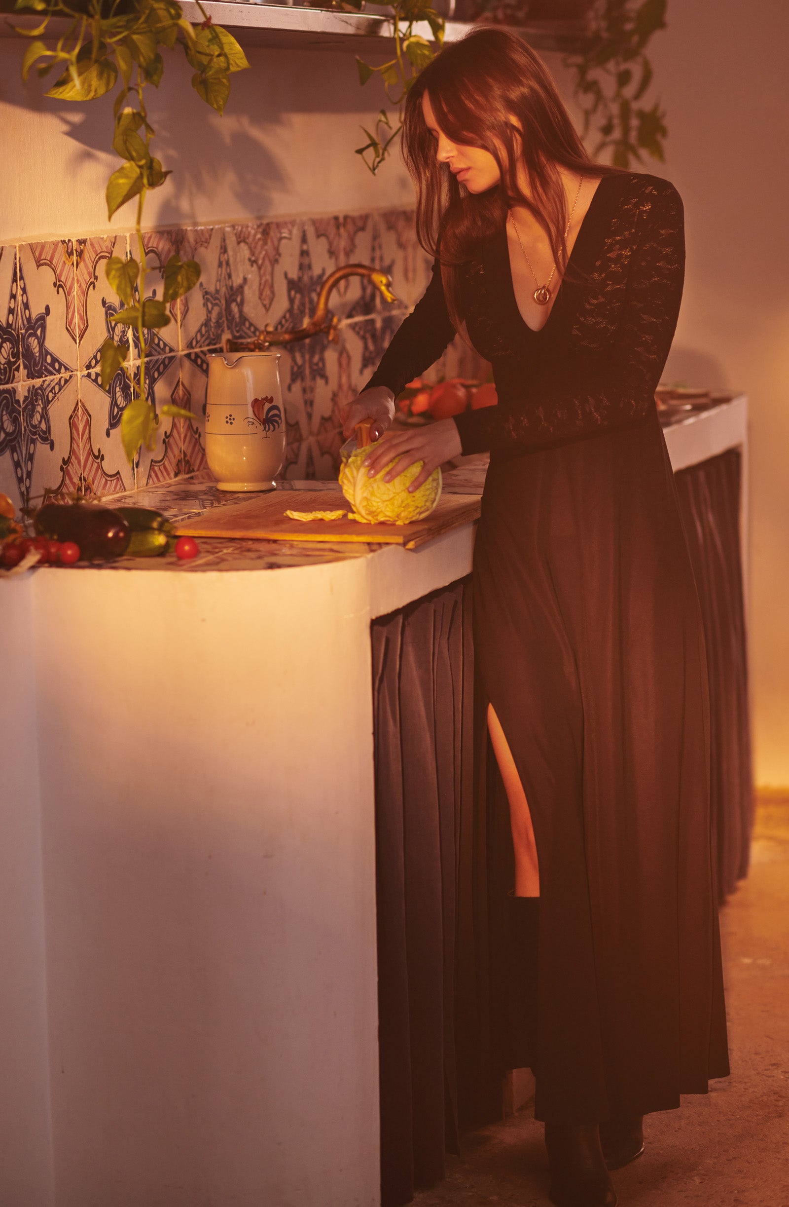 pain-de-sucre-vanao-robe-longue-dentelle-noire image 2