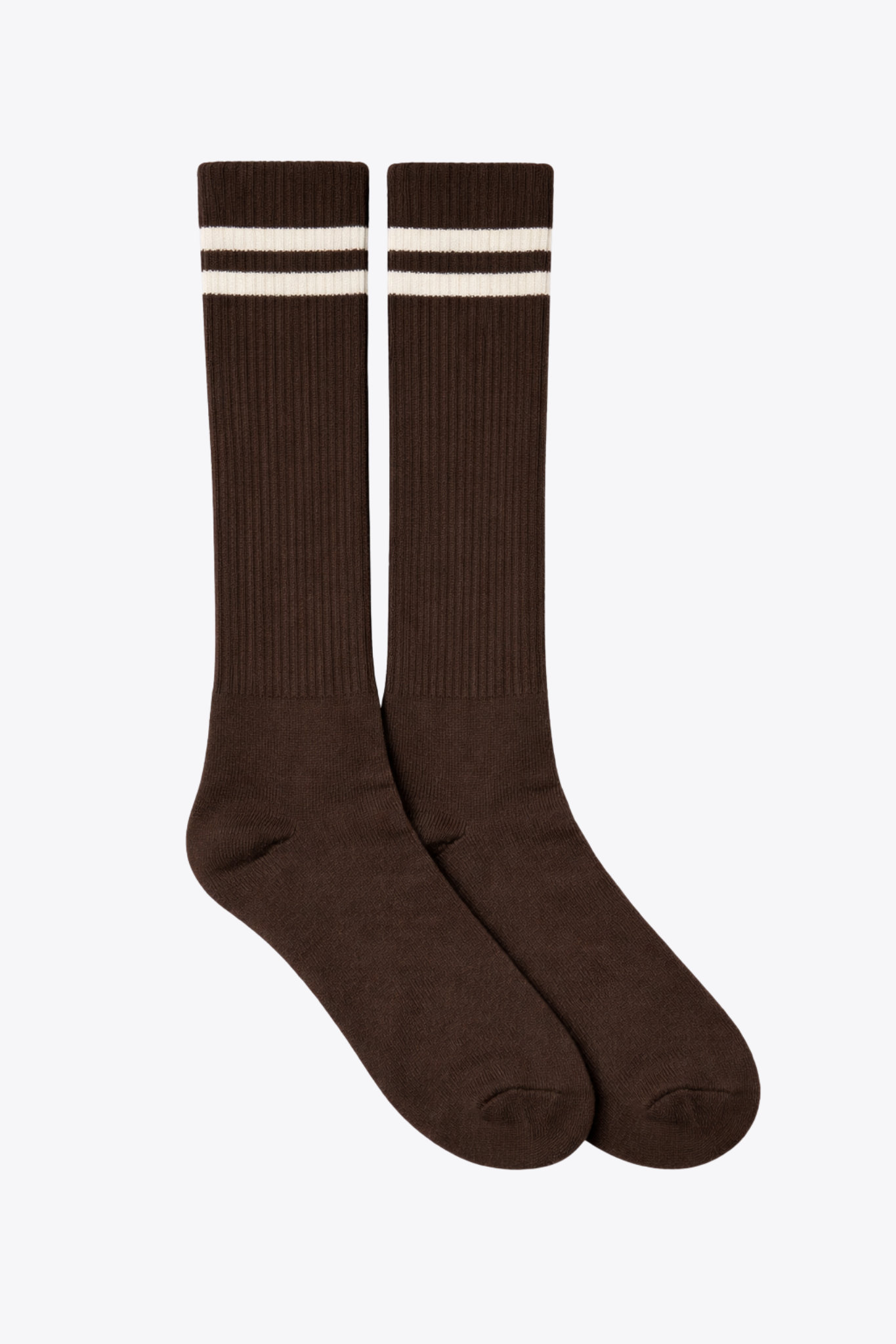 luz-collections-chaussettes-marron-ray-es-blanches image 1