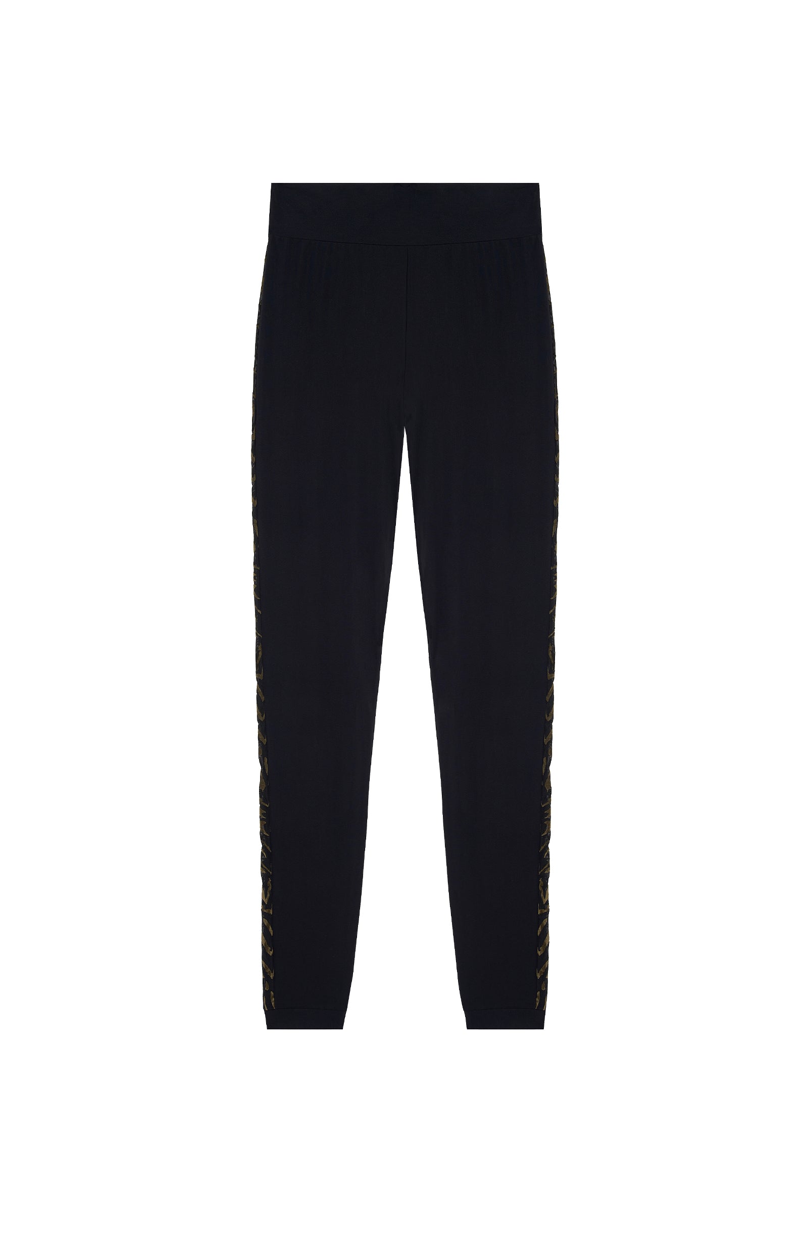 pain-de-sucre-cyria-legging-noir-bande-r-sille-tigre-kaki image 8