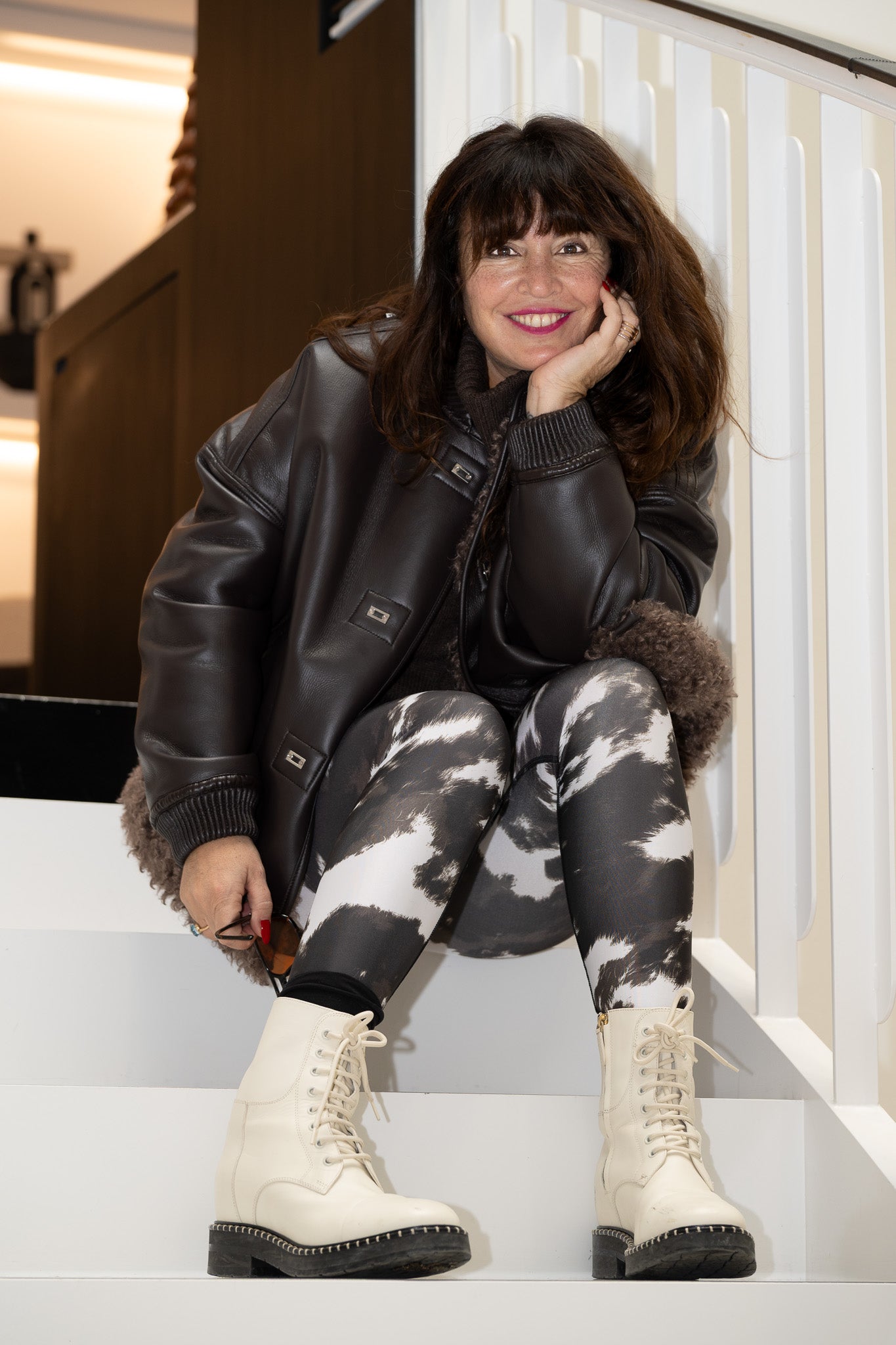 luz-collections-legging-vanille-motif-animalier-marron-blanc image 4