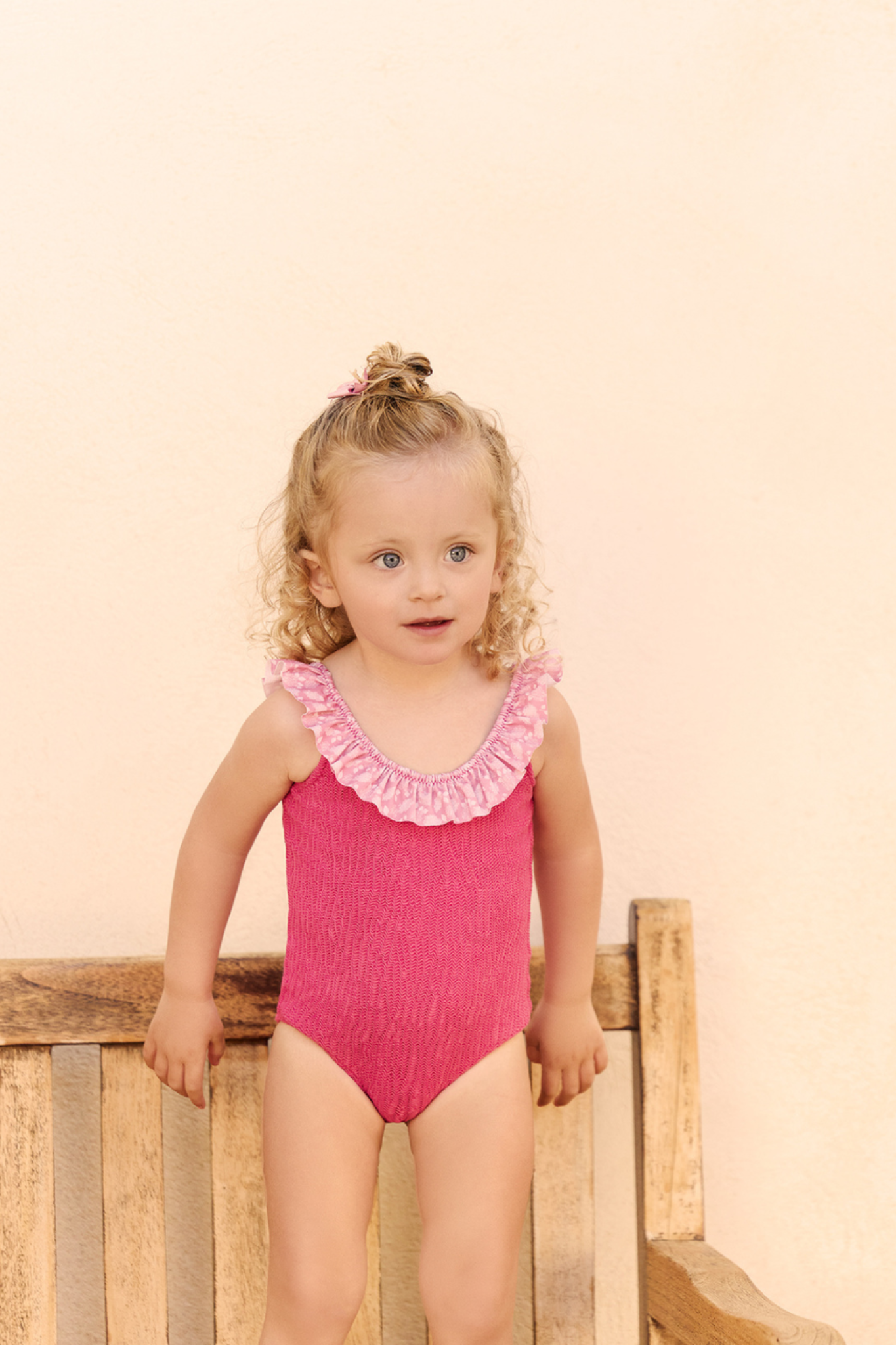 luz-x-tartine-chocolat-maillot-de-bain-une-pi-ce-enfant-alba-rose-framboise image 5
