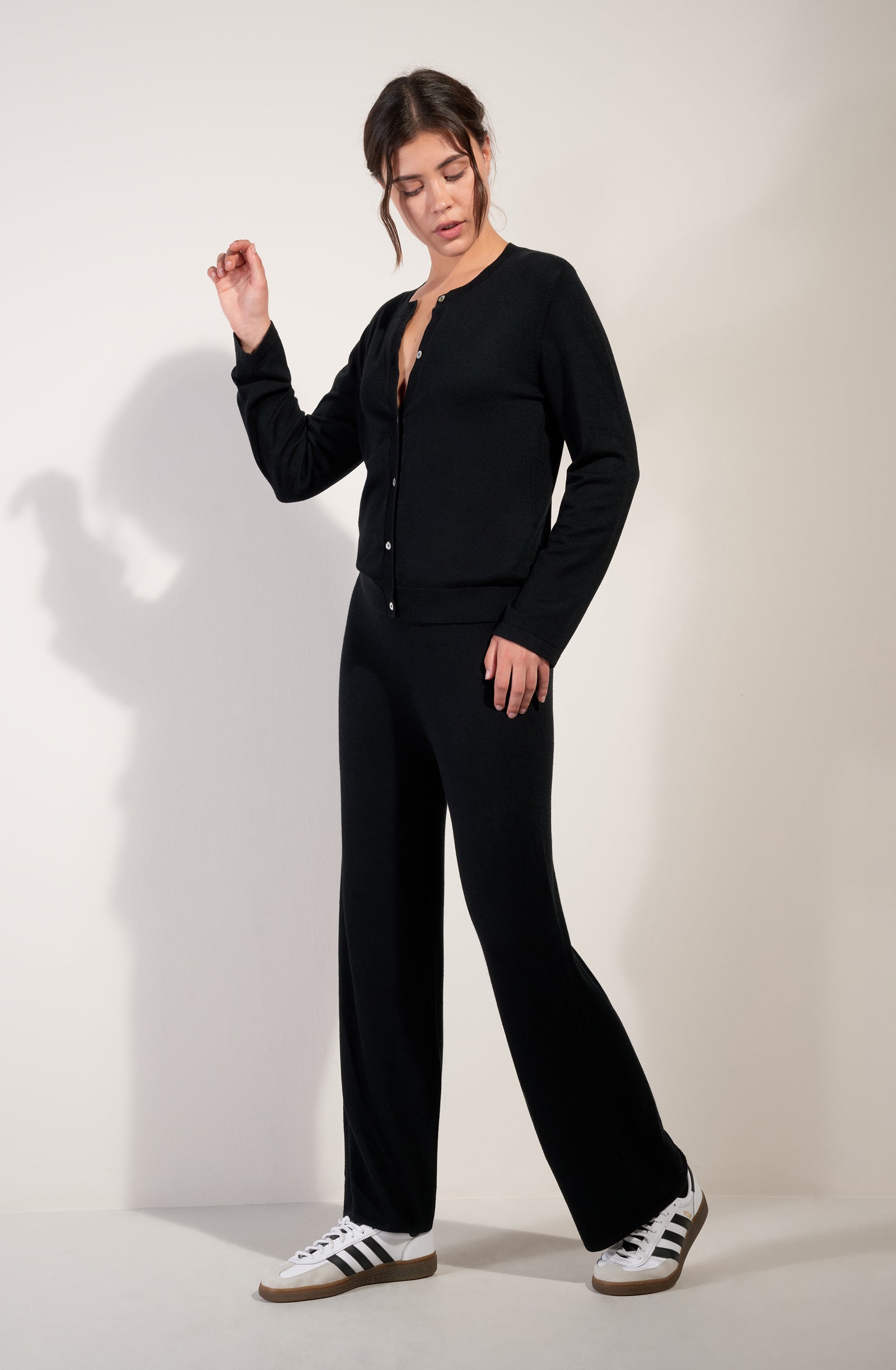 pain-de-sucre-giuli-gilet-manches-longues-boutons-argent-s-noir image 4