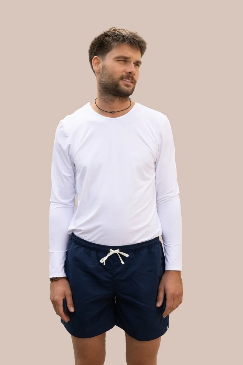 les-ultraviolettes-marlon-blanc-tee-shirt-marini-re-anti-uv-homme image 1