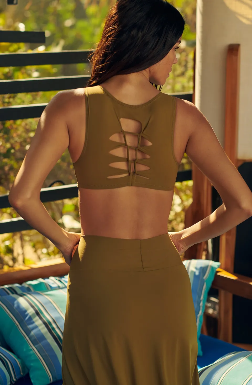 pain-de-sucre-tecla-haut-de-maillot-crop-top-nou-effet-crochet-coloris-bronze image 1