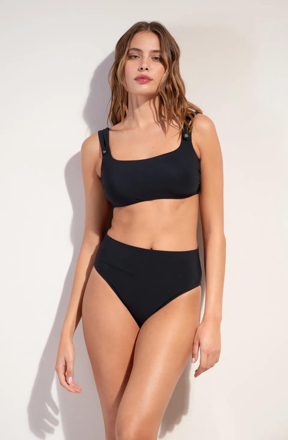pain-de-sucre-tobago-bas-de-maillot-de-bain-taille-haute-noir-r-tro image 1