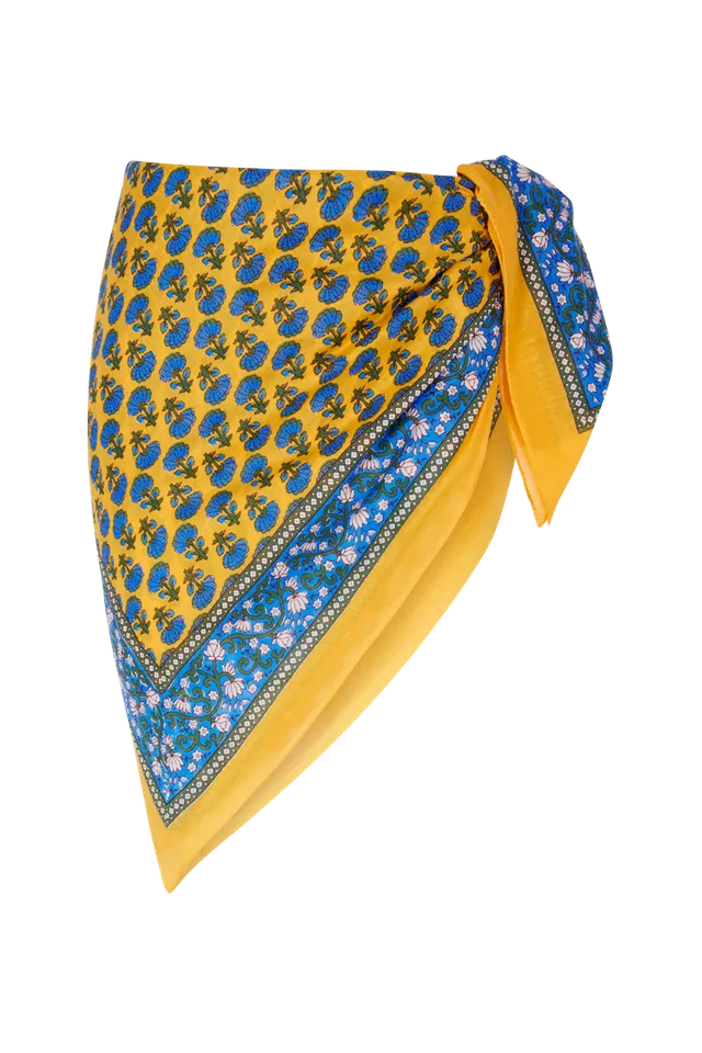 anja-paris-le-par-o-imprim-fleurs-bleu-jaune-par-o-de-plage-180-x-115-cm image 1