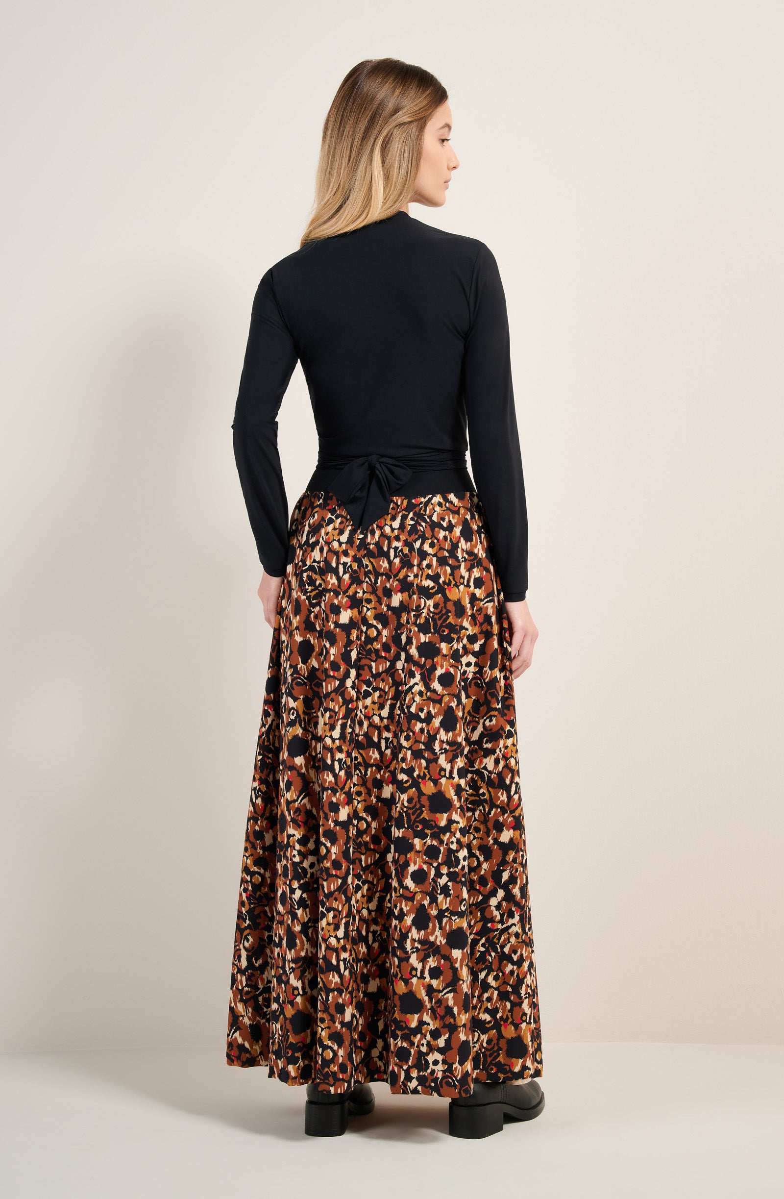 pain-de-sucre-scotty-jupe-longue-en-voile-l-ger-imprim-fleurs-poppys-ceinture-bo image 2