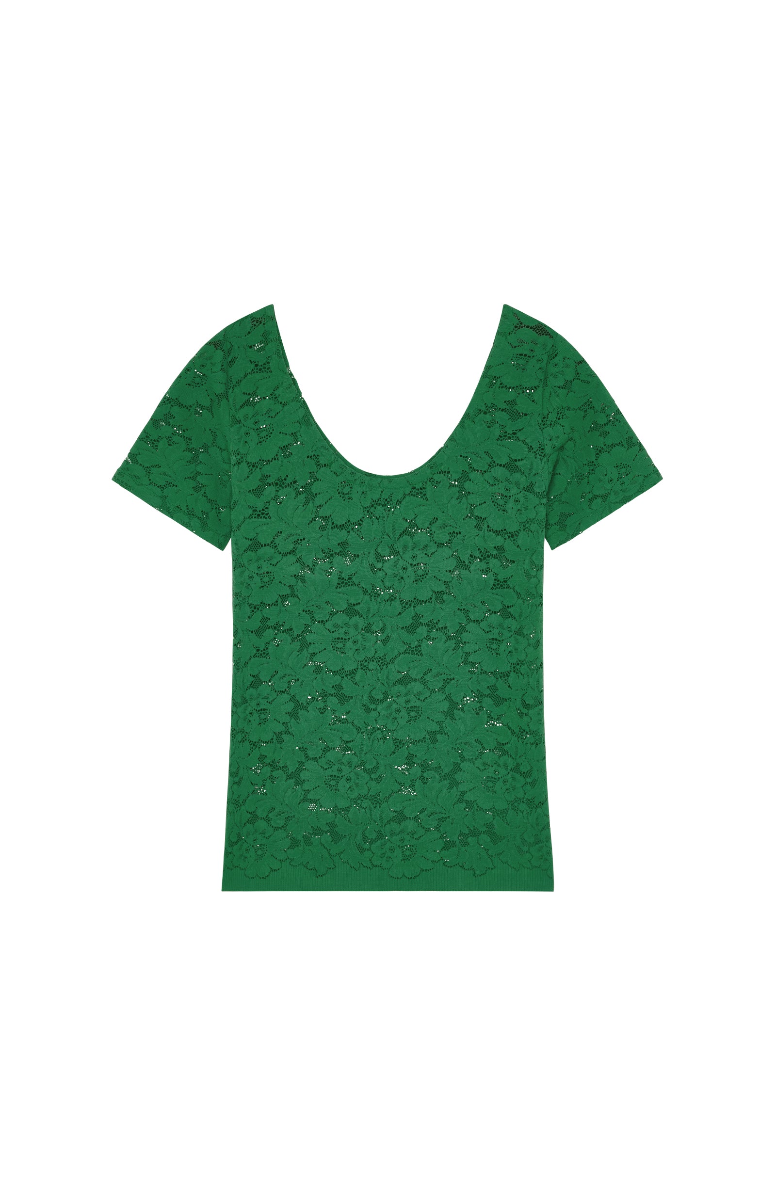 pain-de-sucre-yann-tee-shirt-manches-courtes-en-dentelle-stretch-jade image 4