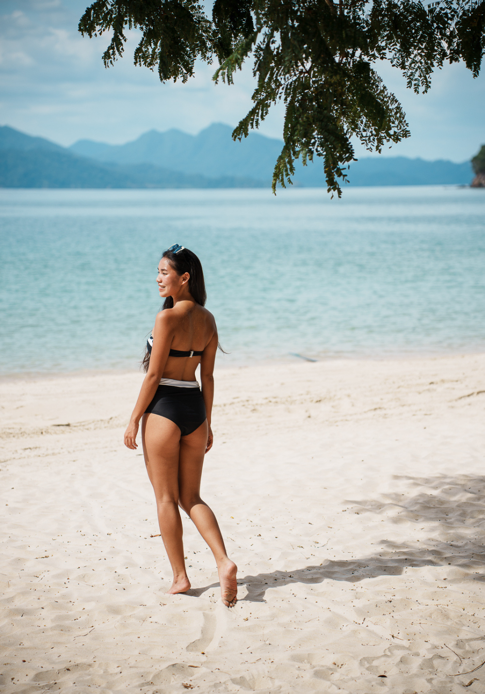 luz-collections-bas-de-bikini-deux-pi-ces-aria-taille-haute-noir-blanc image 4