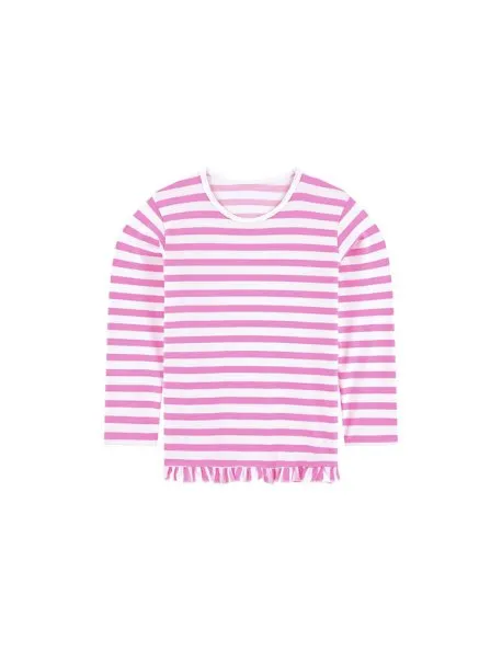les-ultraviolettes-confetti-t-shirt-anti-uv-manches-longues-enfant-fille-rayure- image 1